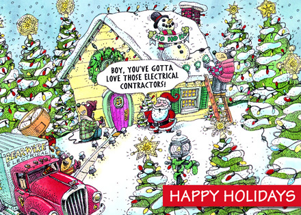 Electrian Christmas Cards